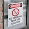 Signmission No Smoking Turn Off Ignition Danger Sign, Vinyl Decal, 5in W x 7in L, 2PK OS-2PACK-DS-D-57-V-1490 - alternate 4